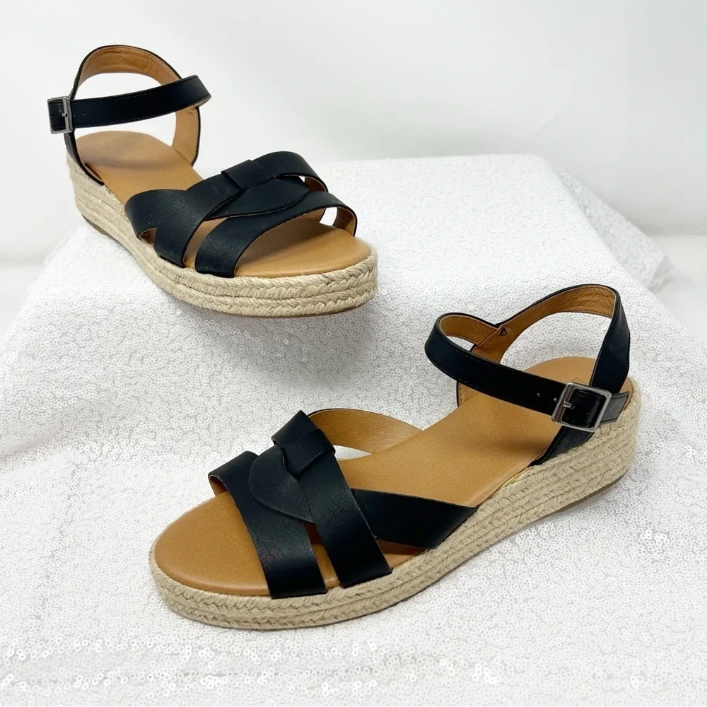 White Mountain espadrille strap mountain